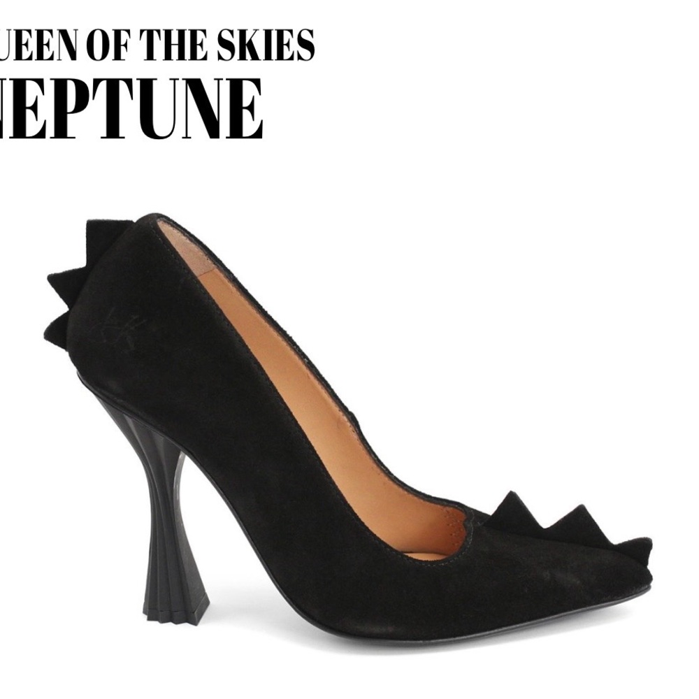 John Fluevog Black Neptune Heels